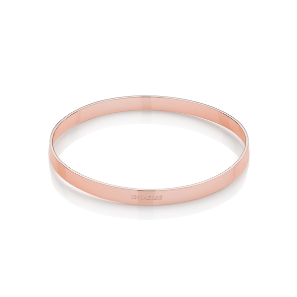 Bracciale rigido dorato rosa Lux