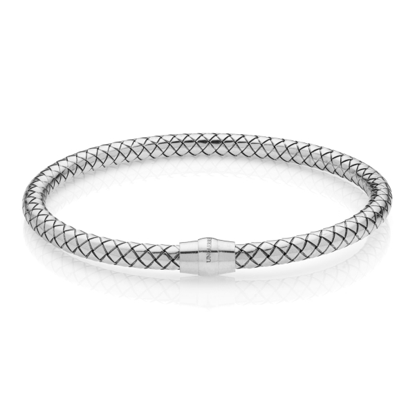 Bracciale tubolare in argento