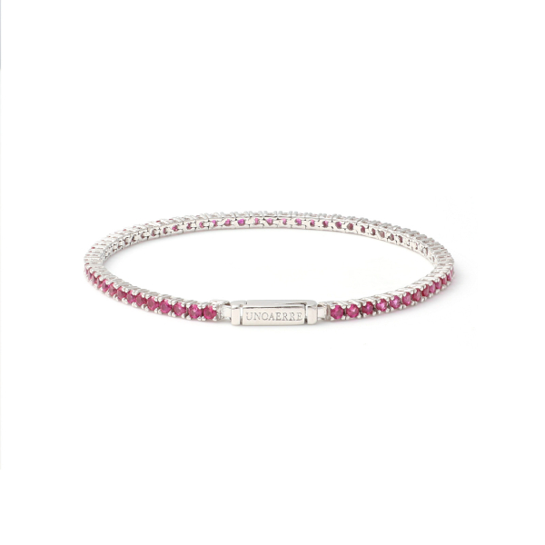 Bracciale tennis fucsia