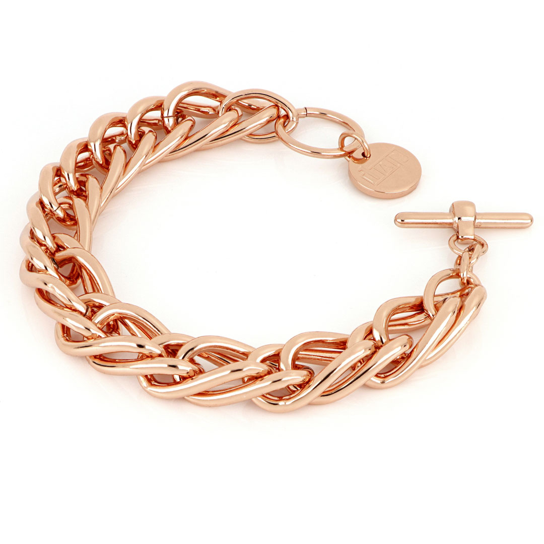 Unoaerre bracciale in bronzo dorato rosa 504576 | UNOAERRE Gioielli