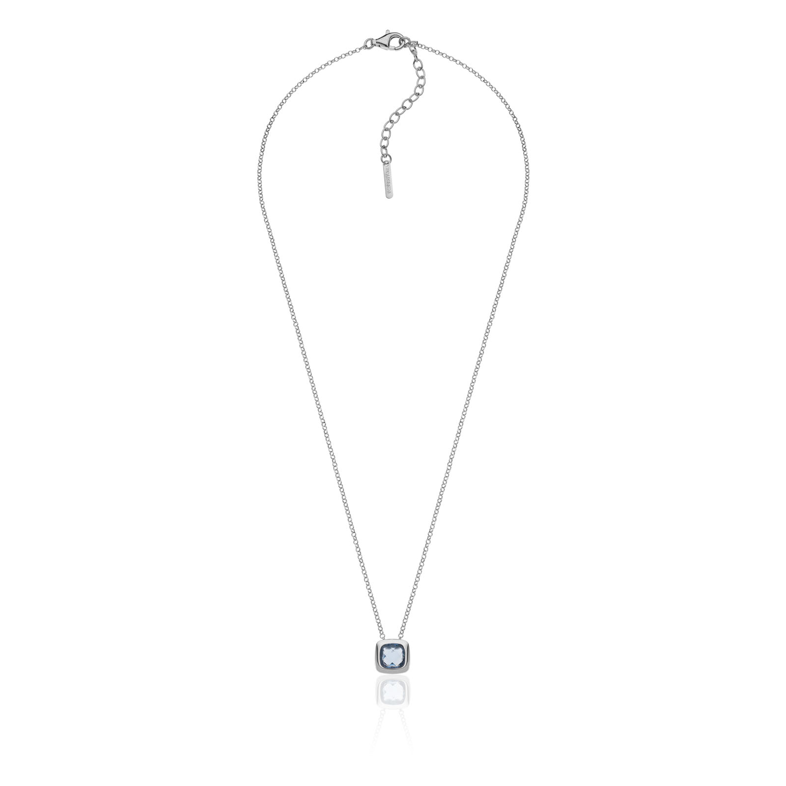 Unoaerre Collana in argento donna con cristallo blu | UNOAERRE Gioielli