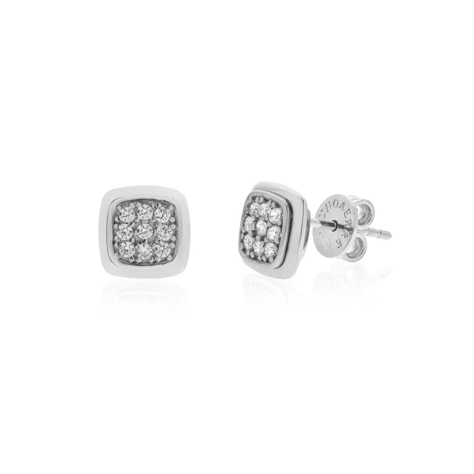 Unoaerre Orecchini donna Unoaerre in argento e pavé di zirconia cubica | UNOAERRE Gioielli