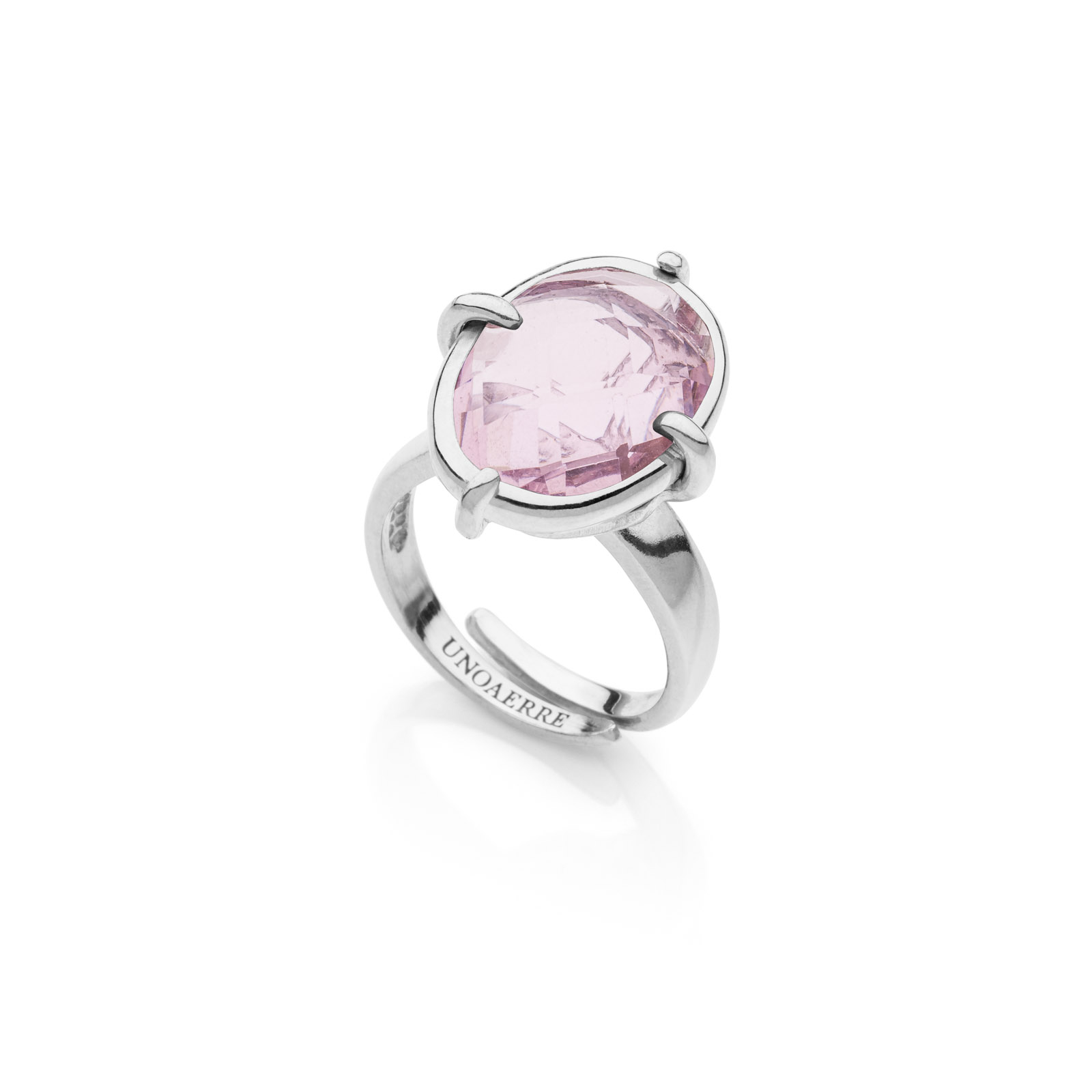 Unoaerre Anello con pietra rosa | UNOAERRE Gioielli