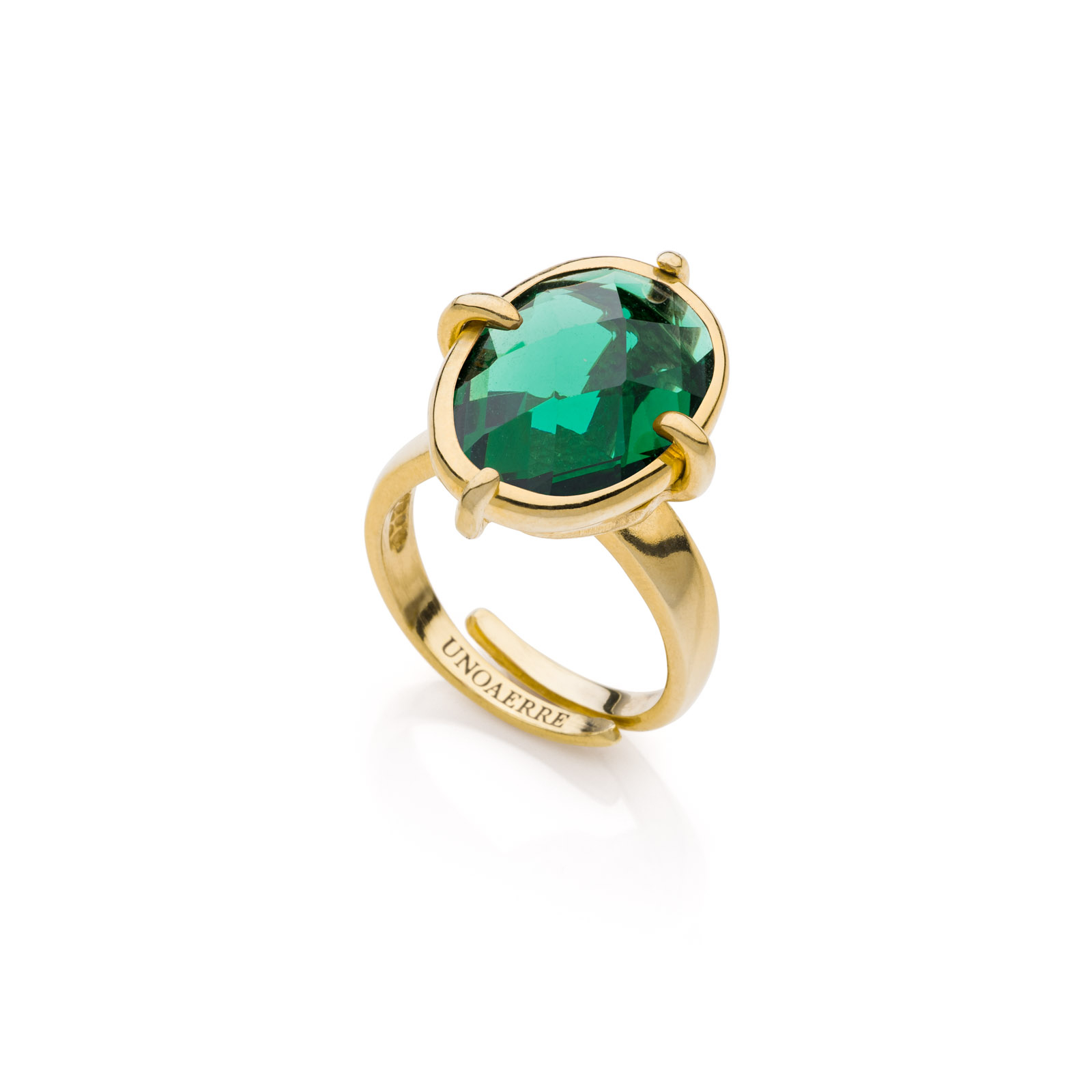 Unoaerre Anello con pietra verde | UNOAERRE Gioielli