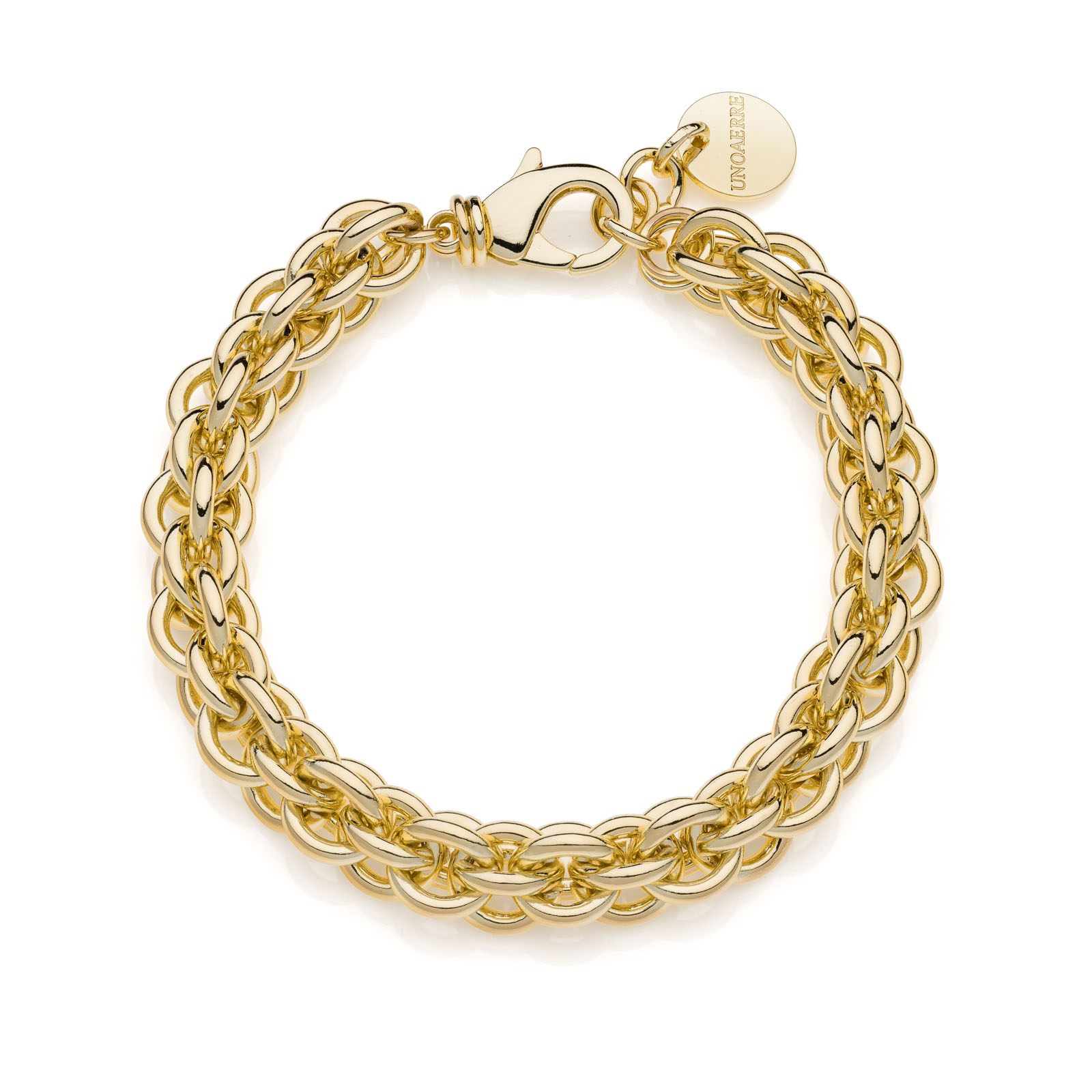 Unoaerre Bracciale catena fantasia dorato | UNOAERRE Gioielli