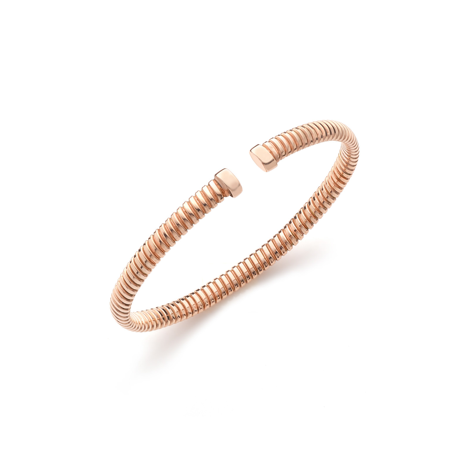 Unoaerre Bracciale bangle in argento dorato rosa | UNOAERRE Gioielli