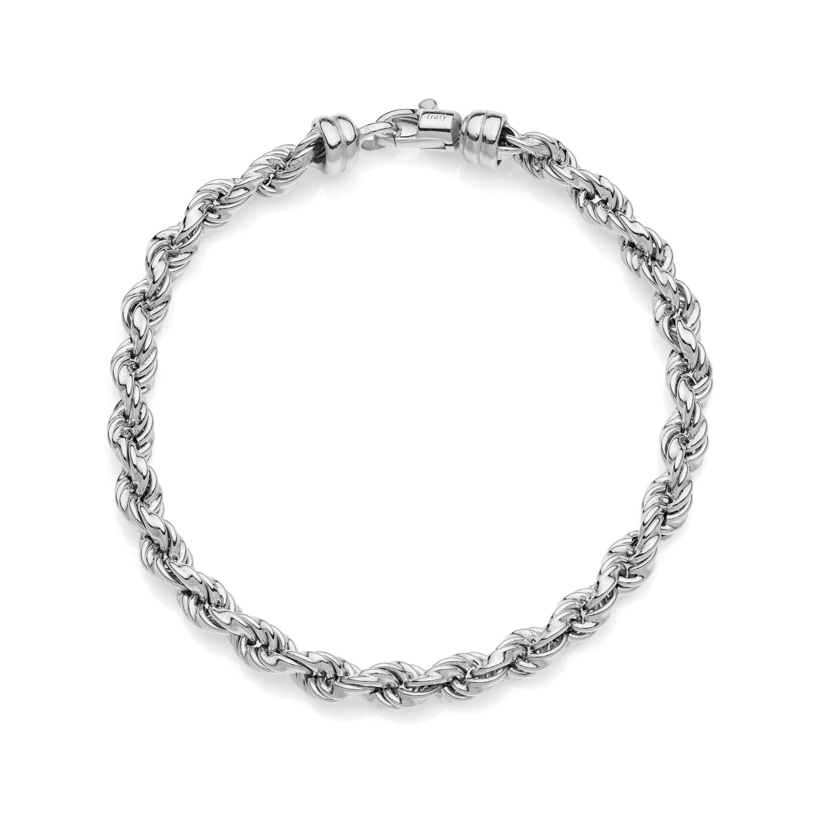 Unoaerre Bracciale catena corda in argento | UNOAERRE Gioielli