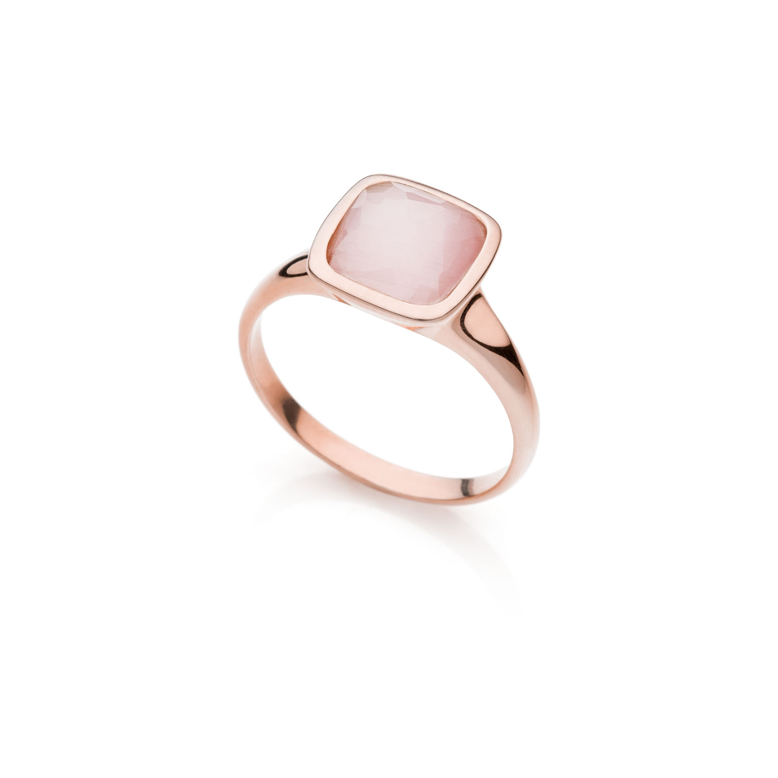 Unoaerre Anello donna Unoaerre in argento rosa e cristallo rosa | UNOAERRE Gioielli